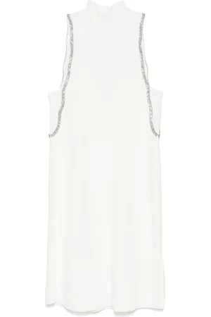 Liu Jo Rhinestone-embellished knitted mini dress