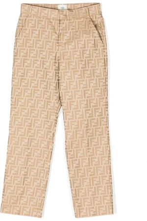 Fendi FF logo-print trousers