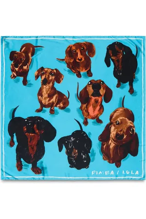 Bimba y Lola Dog-motif scarf