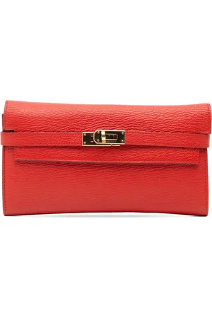 Hermès 2016 Chevre Mysore Kelly Longue Wallet long wallets