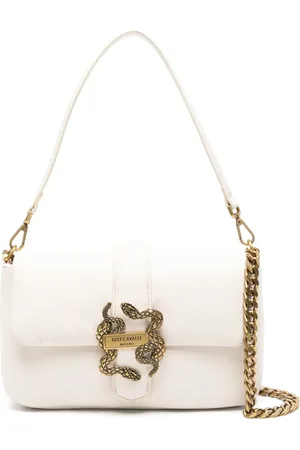 Roberto Cavalli Iconic Snakes-plaque tote bag