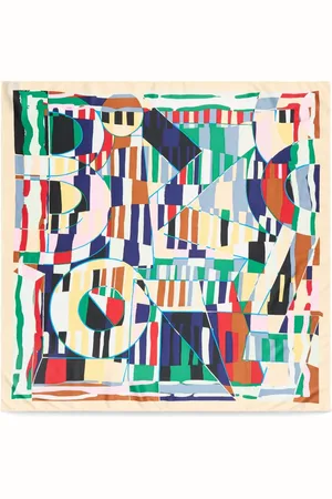 Bimba y Lola Geometric-print scarf