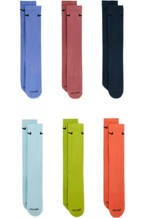 Nike Everyday Plus "Multi Color" six-pack socks