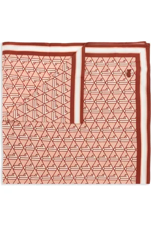 Lacoste Monogram-pattern scarf
