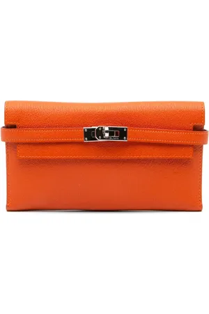 Hermès 2014 Chevre Mysore Kelly Longue Wallet long wallets