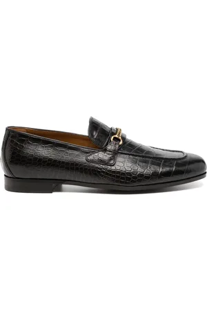 Tom Ford Crocodile-embossed leather loafers