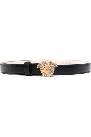 VERSACE La Medusa crystal-embellished belt