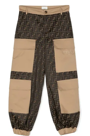 Fendi Monogram-print cargo trousers