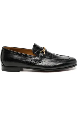 Tom Ford Crocodile-embossed leather loafers
