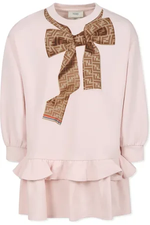 Fendi Bow-print sweatshirt dress
