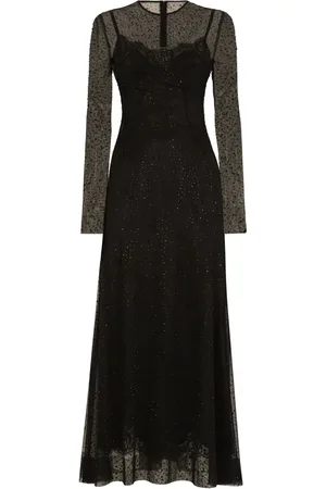 Dolce & Gabbana Strass-embellished A-line maxi dress