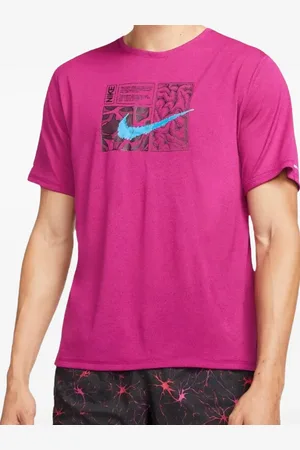 Nike Dri-FIT Miler Dye "Dynamic Berry/Laser Blue" T-shirt