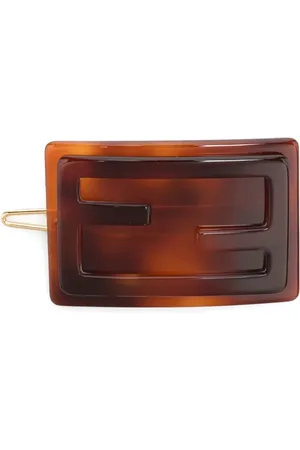 Fendi FF-embossed hair clip