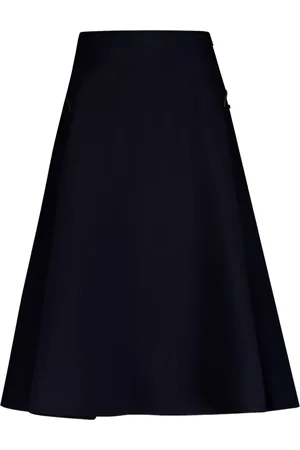 VALENTINO GARAVANI Crepe Couture midi skirt