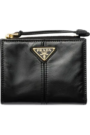Prada Textured leather zip wallet