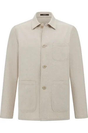 Boggi Milano Mélange-effect shirt jacket