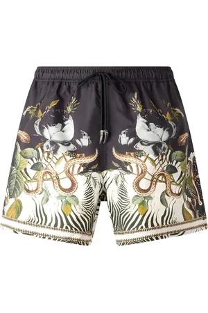 Roberto Cavalli Jungle serpent swim shorts