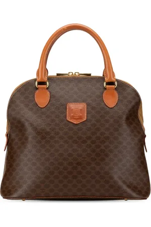 Céline 1998 Macadam Coated Canvas Dome handbag