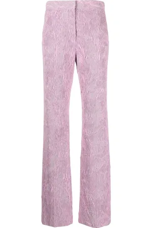 KRIZIA Textured-finish wide-leg trousers