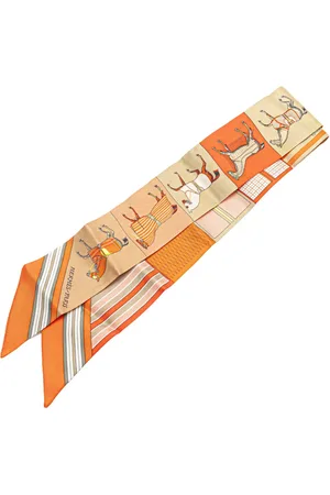 Hermès 1990-2024 Couvertures Nouvelles Silk Twilly Scarf scarves