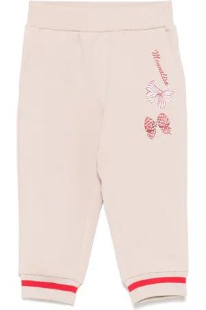 MONNALISA Bow-print track pants