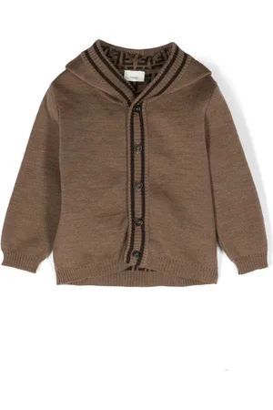 Fendi FF bunny-ears hooded cardigan