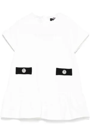 Balmain Logo-embroidered dress set