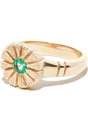 Bleue Burnham 9kt yellow sapphire signet ring