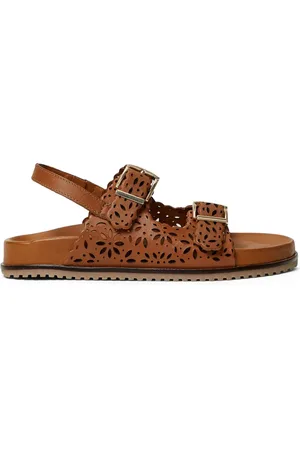 Twin-Set Lasered leather sandals