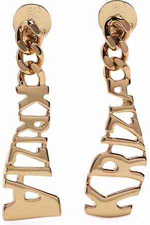 KRIZIA Logo-embellished drop earrings