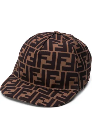 Fendi FF logo print cap