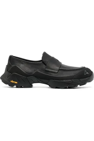 ROA Logo-print leather loafers