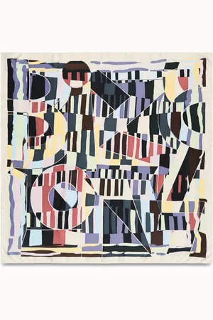 Bimba y Lola Geometric-print scarf