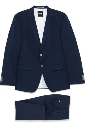 HUGO BOSS Slub-texture suit