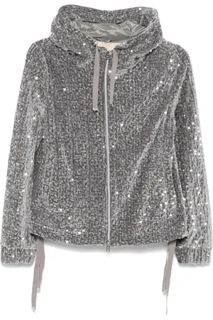 HERNO Sequinned hoodie