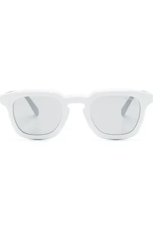 Moncler Logo-plaque round-frame sunglasses