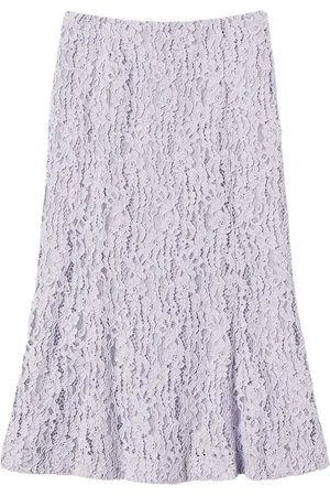 Twin-Set Floral lace skirt