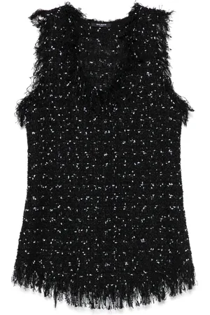 Balmain Tweed tank top