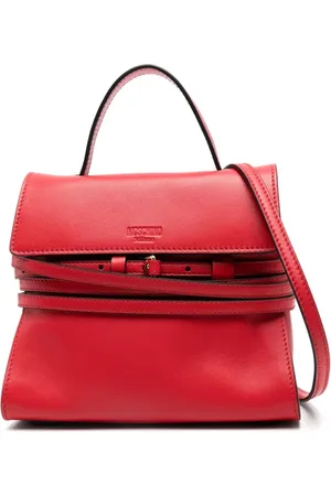 Moschino Tie Me leather tote bag