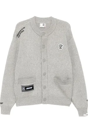 A Bathing Ape Mélange-effect cardigan