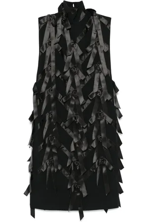 Prada Bow-appliqué midi dress