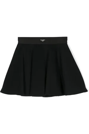 Dolce & Gabbana Logo-appliqué flared mini skirt