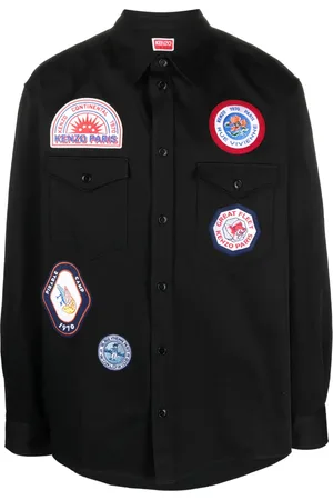 Kenzo Appliqu??-logo cotton shirt