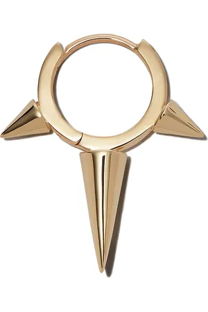 Maria Tash 18kt yellow triple spike huggie earring