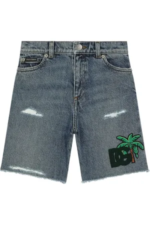 Dolce & Gabbana Logo-appliqué denim shorts