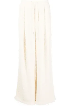 ECKHAUS LATTA Bouclé wide-leg trousers