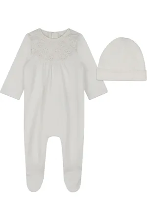 Chloé Embroidered-detail cotton pyjamas set