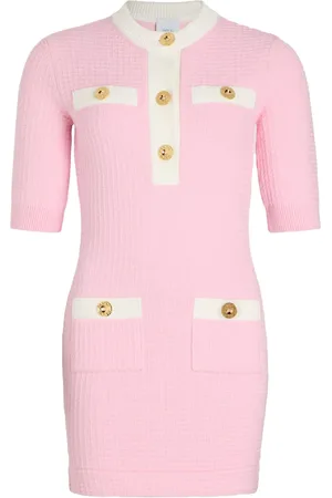 Patou Waffle-knit cotton mini dress