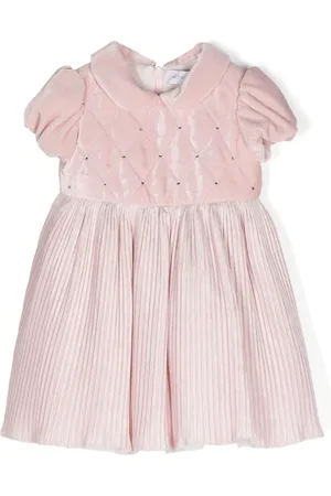 MONNALISA Velvet plissé dress