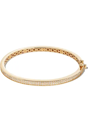 Sydney Evan 14kt yellow pavé-set bangle